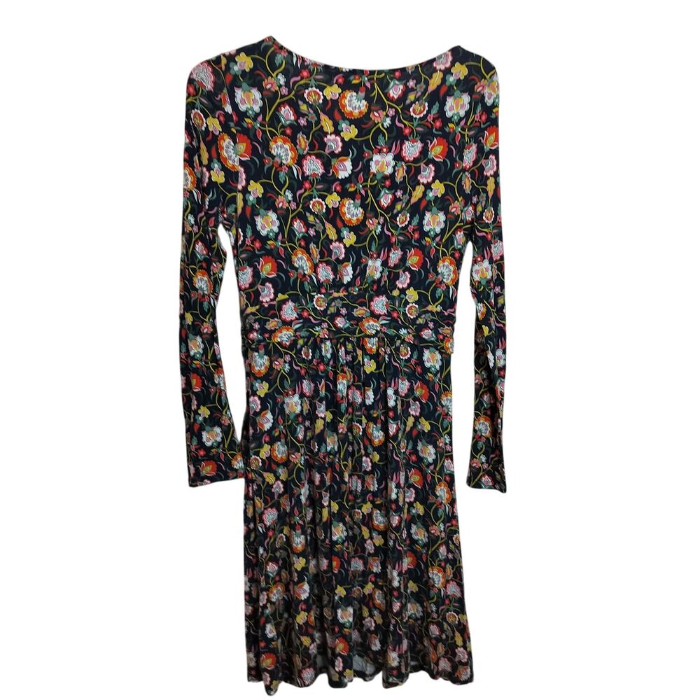 4656) Boden Abigail Floral Long Sleeve Jersey Knit Midi Dress 6P - Picture 5 of 10